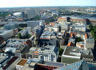 A4 Blick auf Leipzig